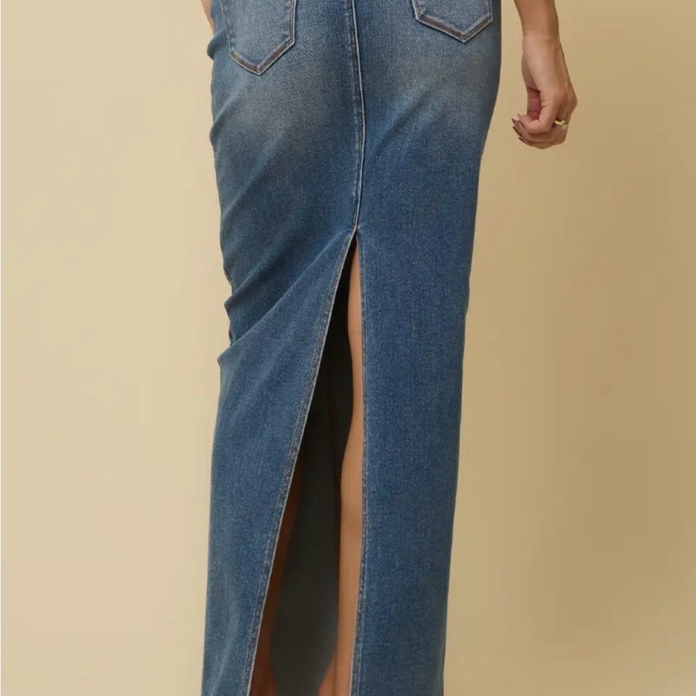 Super long maxi jeans skirt - Picture 7 of 8